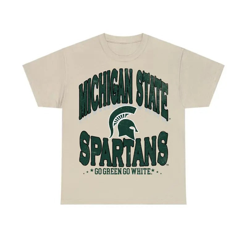 Michigan State University Shirt, MSU Spartans Tournament Tee, Sport Tee, Football Shirt, Graphic Tee, Full Size, Perfect...
