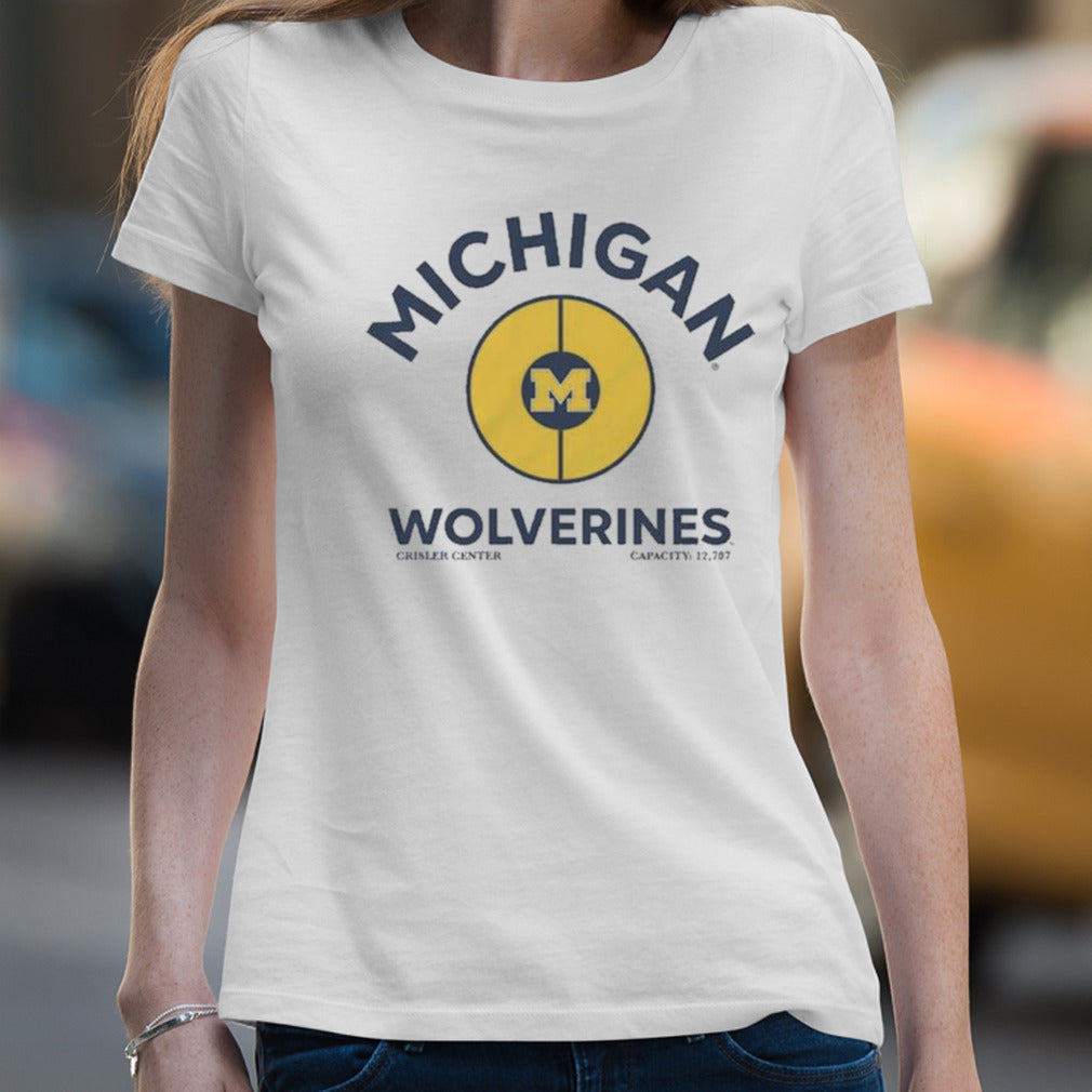 Michigan Wolverines Half Court Vintage T-shirt