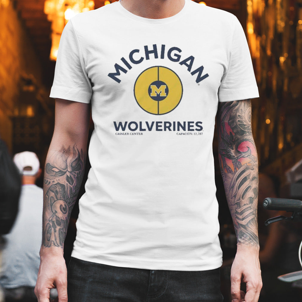 Michigan Wolverines Half Court Vintage T-shirt