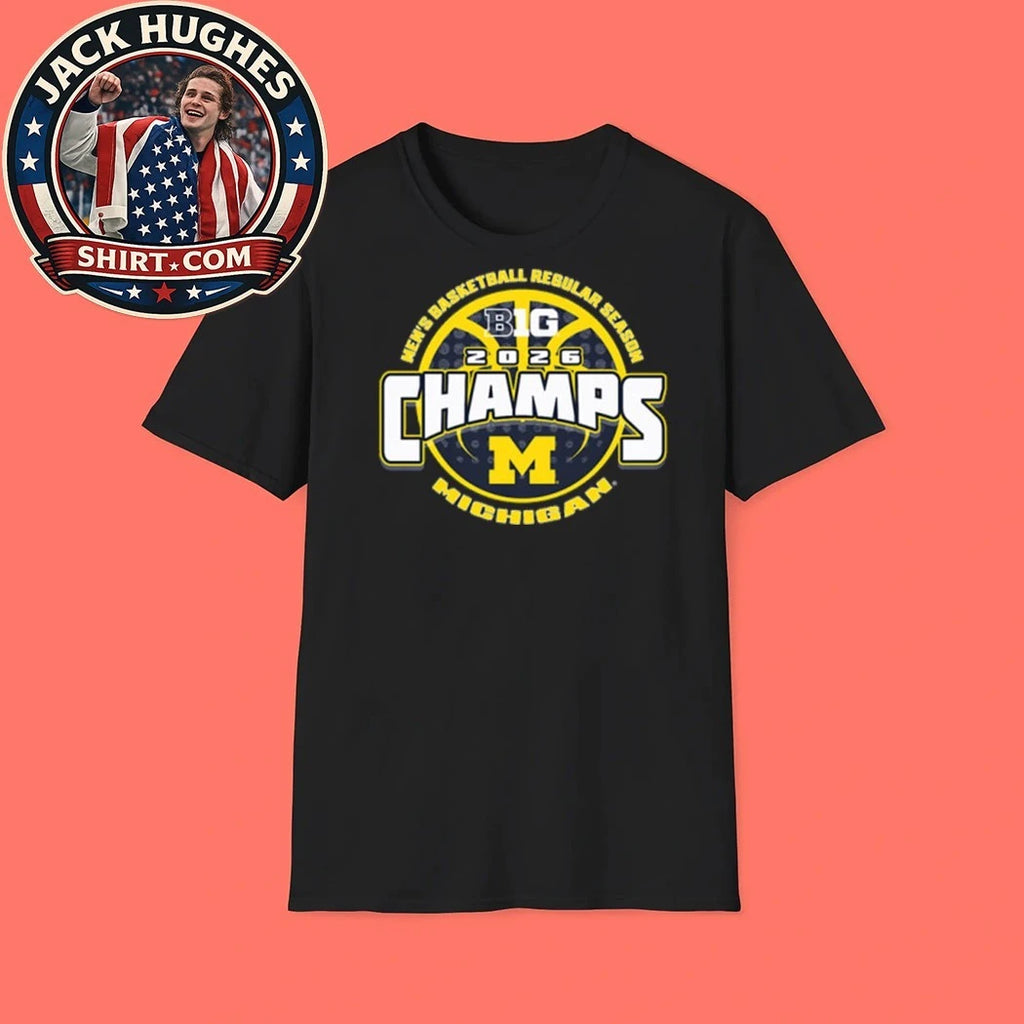 Michigan Wolverines Men’s Baseball Regular Season 2026 Champions Logo T-Shirt