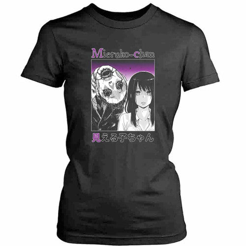 Mieruko Chan Miko Anime Womens T-Shirt Tee