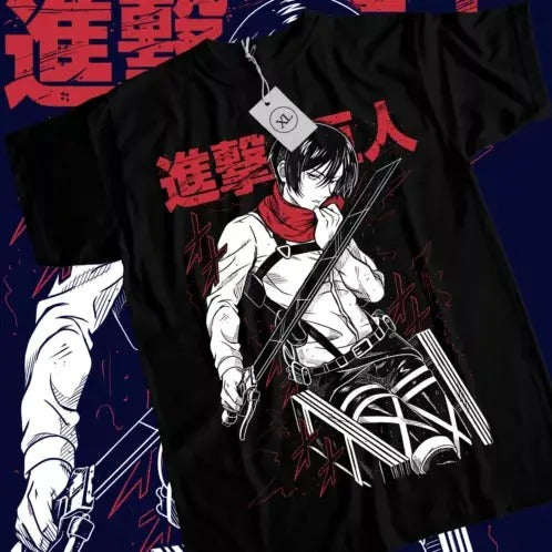 Mikasa T-shirt Attack on Titan Shirt Shingeki No Kyojin Anime AOT shirt All Size Hoodie, Sweatshirt | HypeCrazeTee.com