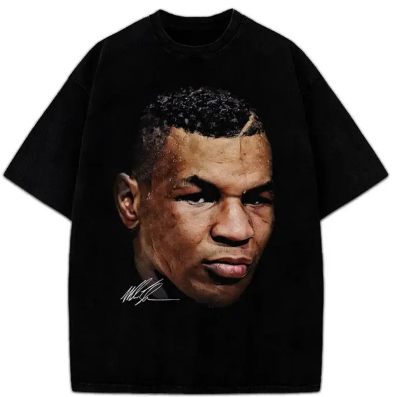 Mike Tyson T-Shirt Young Mike Tyson Portrait Custom Graphic Tee Hoodie, Sweatshirt | HypeCrazeTee.com