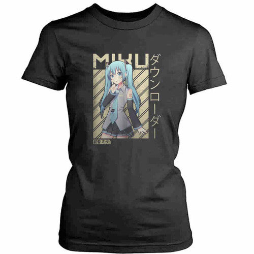 Miku Hatsune Cute Anime Womens T-Shirt Tee