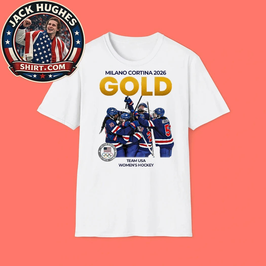 Milano Cortina 2026 Gold Team USA Women’s Hockey New York Rangers Signature 2026 Shirt