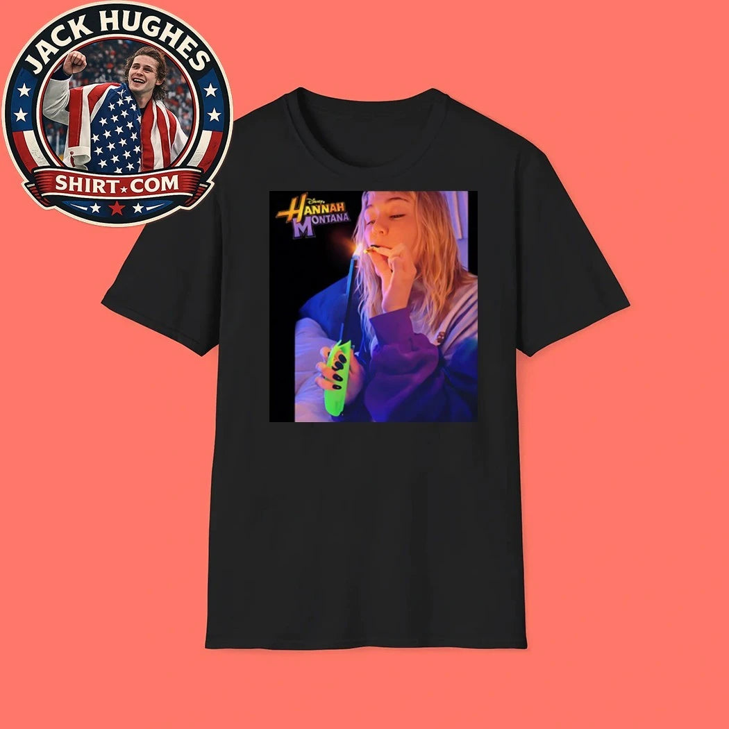 Miley Cyrus Hannah Montana Smoking Women Shirt