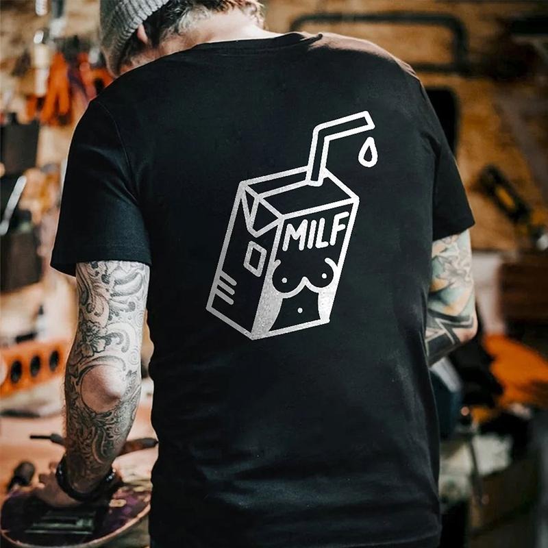 Milf Unisex Summer outfits men streetwear 80s 90s graphic tees cotton funny tshirt men gifts Hoodie, Sweatshirt