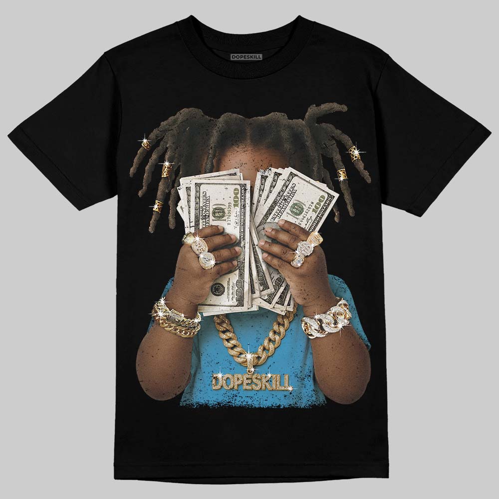 Military Blue 4s DopeSkill T-Shirt Rich Youth Graphic