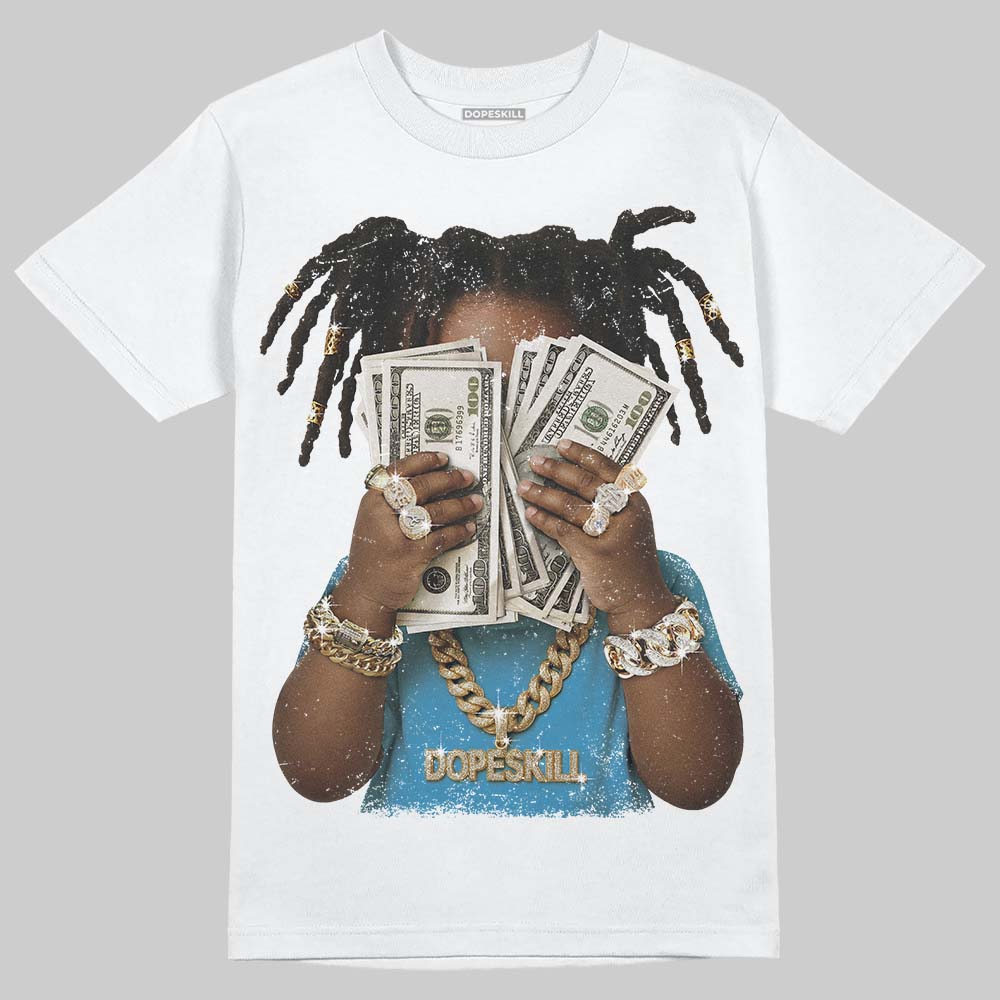Military Blue 4s DopeSkill T-Shirt Rich Youth Graphic