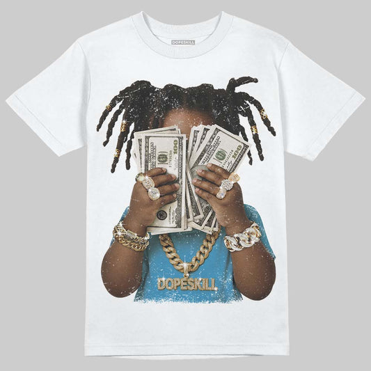 Military Blue 4s DopeSkill T-Shirt Rich Youth Graphic