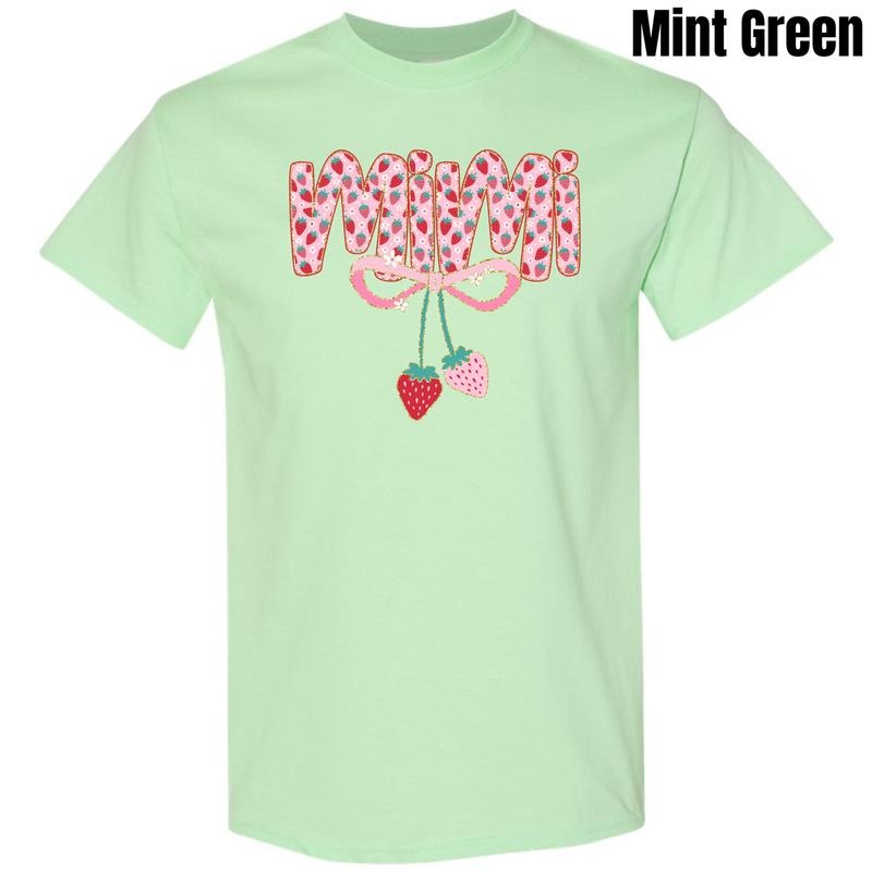Mimi Strawberry Coquette Gildan Short Sleeve T-Shirt 'NLB' Hoodie, Sweatshirt | HypeCrazeTee.com