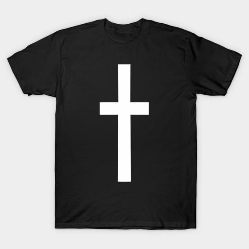 Minimalist Cross T-Shirt: Unisex Casual Comfort Fit Hoodie, Sweatshirt | HypeCrazeTee.com