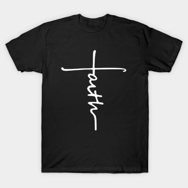 Minimalist Faith Cross T-Shirt: Simple Yet Powerful Statement Hoodie, Sweatshirt | HypeCrazeTee.com