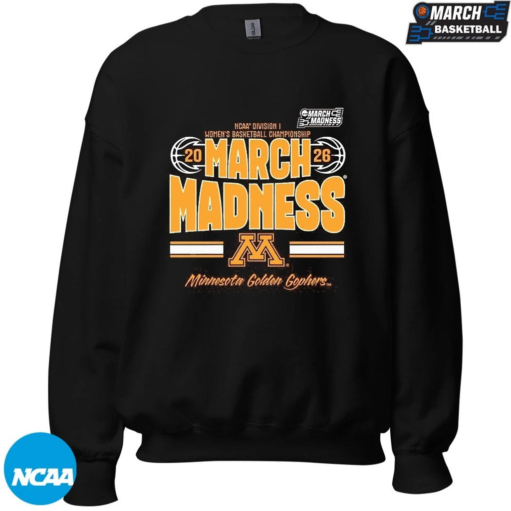 Minnesota Golden Gophers 2026 NCAA Women’s Basketball Tournament March Madness T-Shirts
