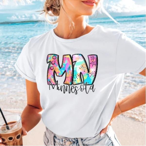Minnesota Neon Splash DTF Transfers - THIS IS NOT A SHIRT Hoodie, Sweatshirt | HypeCrazeTee.com