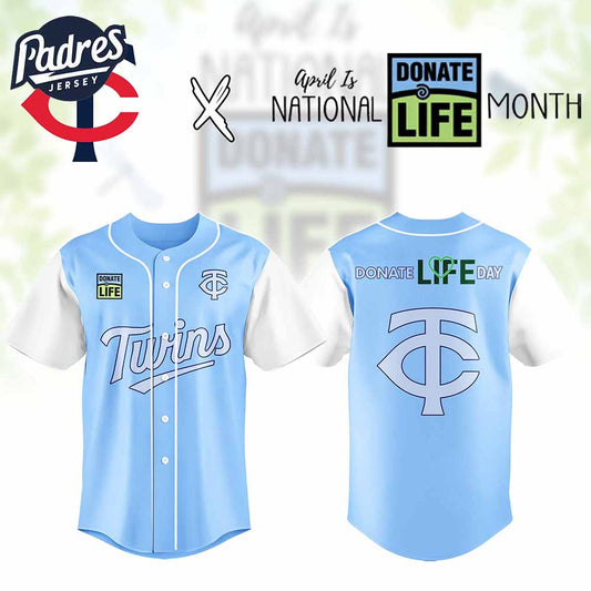 Minnesota Twins MLB x Donate Life Month Personalized Baseball Jersey Outfit - Padres Jersey Oasis: Elevate Your Baseball Style Game