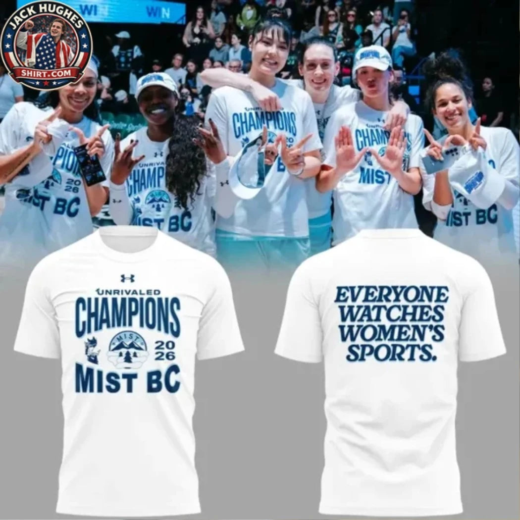 Mist BC Unrivaled Champions 2026 White Logo Two Sided Hoodie Shirt