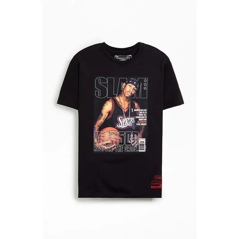 Mitchell & Ness Men's Allen Iverson Slam Mag T-Shirt - Multicolor Hoodie, Sweatshirt | HypeCrazeTee.com