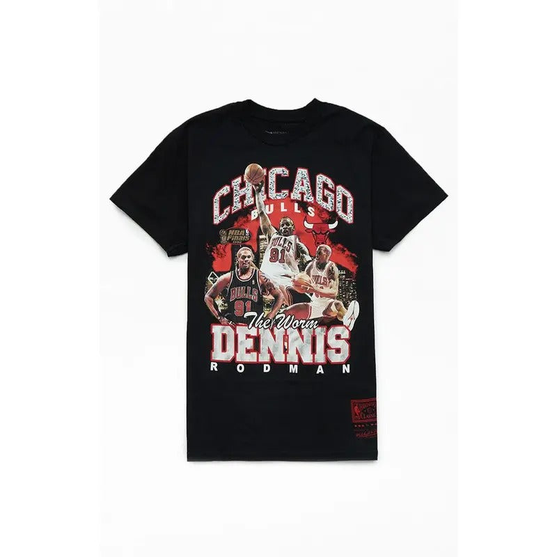 Mitchell & Ness Men's Chicago Bulls Dennis Rodman T-Shirt - Multicolor Hoodie, Sweatshirt | HypeCrazeTee.com