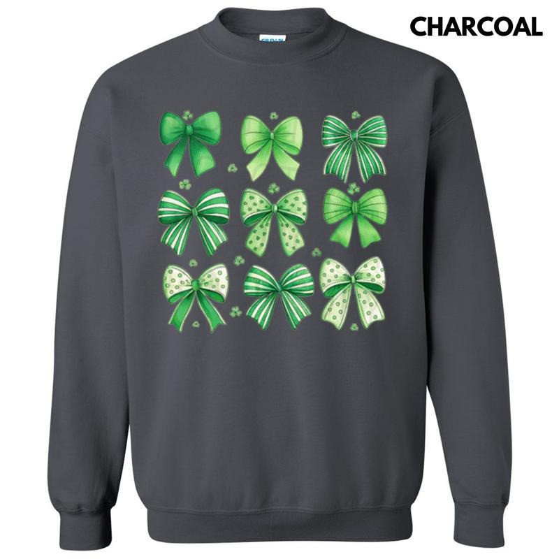 Mixed Shamrock Bows Sweatshirt T-Shirts, Hoodie | HypeCrazeTee.com