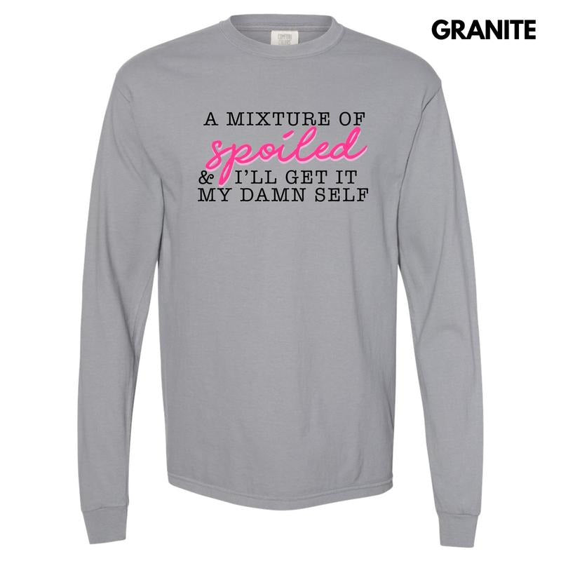 Mixture of Spoiled Long Sleeve Comfort Colors T-Shirt 'NLB' Hoodie, Sweatshirt | HypeCrazeTee.com