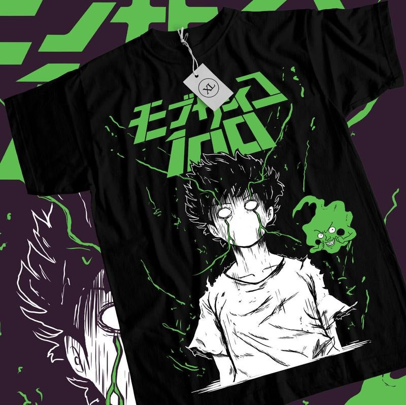 Mob Psycho 100 T-Shirt S-4XL Cast Anime Manga Dimple and Mob Tshirt Tee Tshirt S-4XLS Hoodie, Sweatshirt | HypeCrazeTee.com