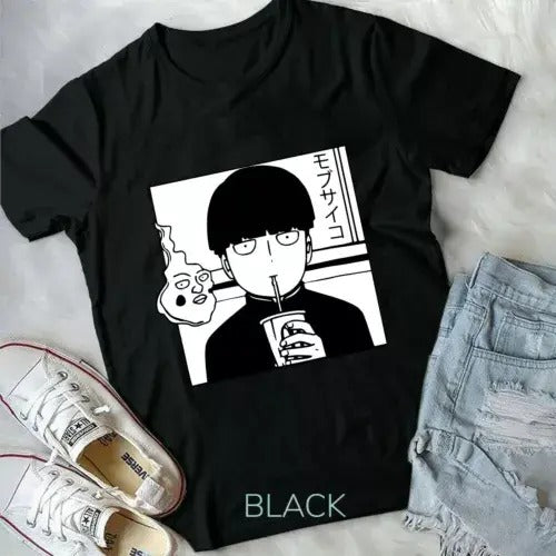 Mob Psycho 100 new Unisex T-Shirt,Shigeo Kageyama T-Shirt,Dimple and Mob,Anime Hoodie, Sweatshirt | HypeCrazeTee.com