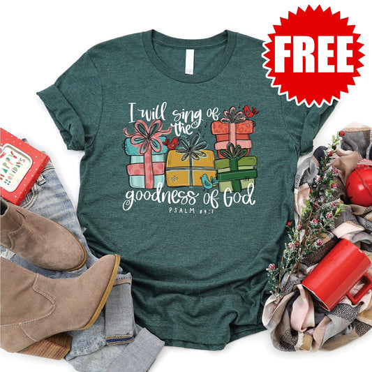 Goodness of God Christmas Tee - 0