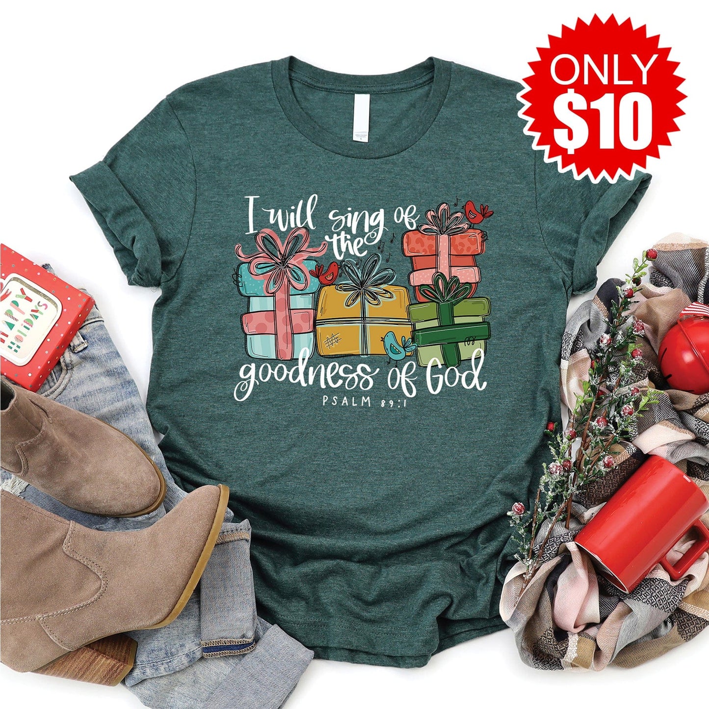 Goodness of God Christmas Tee - 10