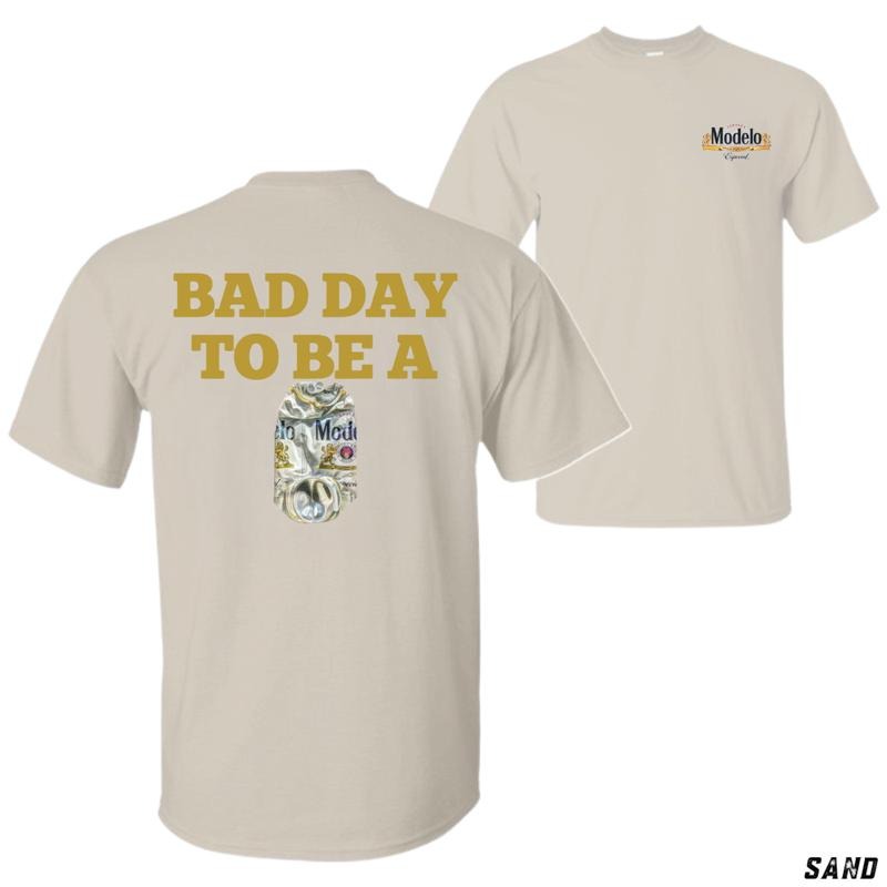 Modelo T-Shirt - Fun and Bold Design Featuring a Crushed Beer Can Graphic and Playful Message, Perfect for Beer Lovers...