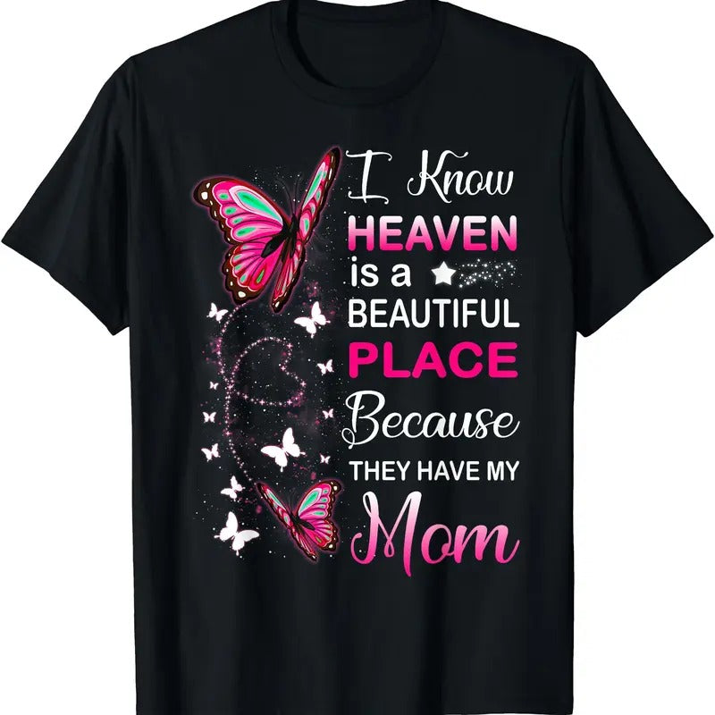 Mom Is My Guardian Angel In Heaven Memorial Day Men Women T-Shirt Hoodie, Sweatshirt | HypeCrazeTee.com