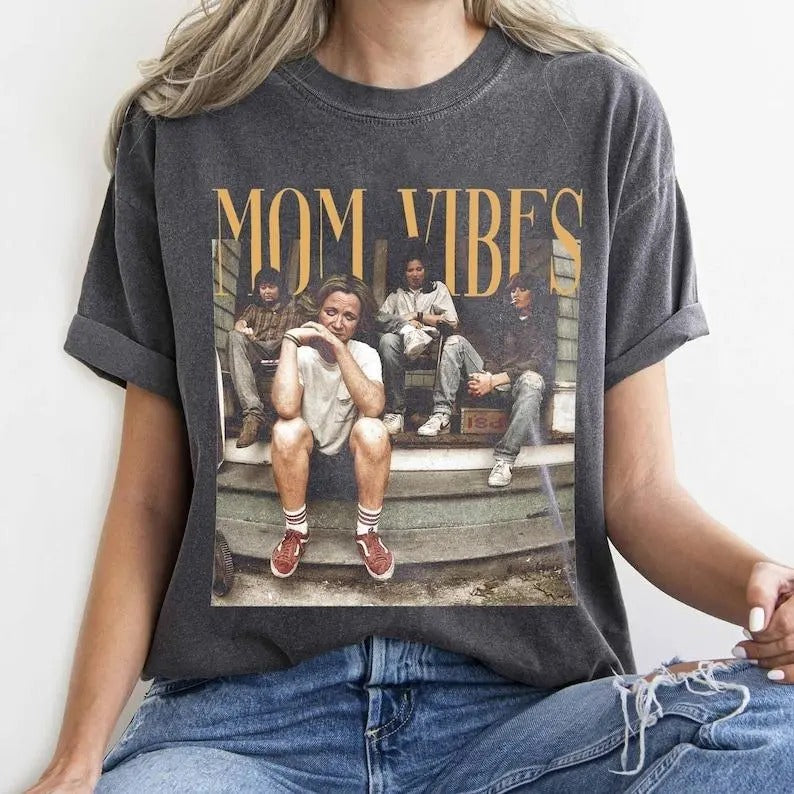 Mom Vibes Thug Life Shirt, Vtg 90s Mom Vibes Shirt, Cool Mom Empower Womens, Unisex Short Sleeve Tee Shirt Top Womenswear...