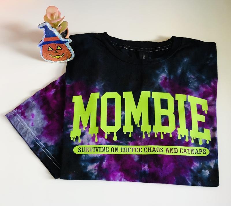 Mombie Tie Dye T-shirt (Unisex) SMALL TO 5X Cotton T-shirt Casual Comfort Casual Comfort Fit Streetwear Top Womenswear...