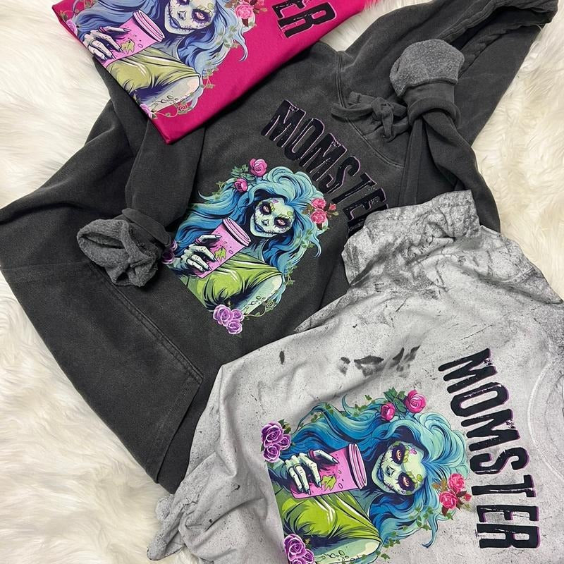 Momster coffee shirt Hoodie, Sweatshirt | HypeCrazeTee.com