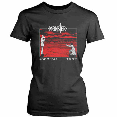 Monster Anime Johan Liebert Kenzo Tenma Womens T-Shirt Tee