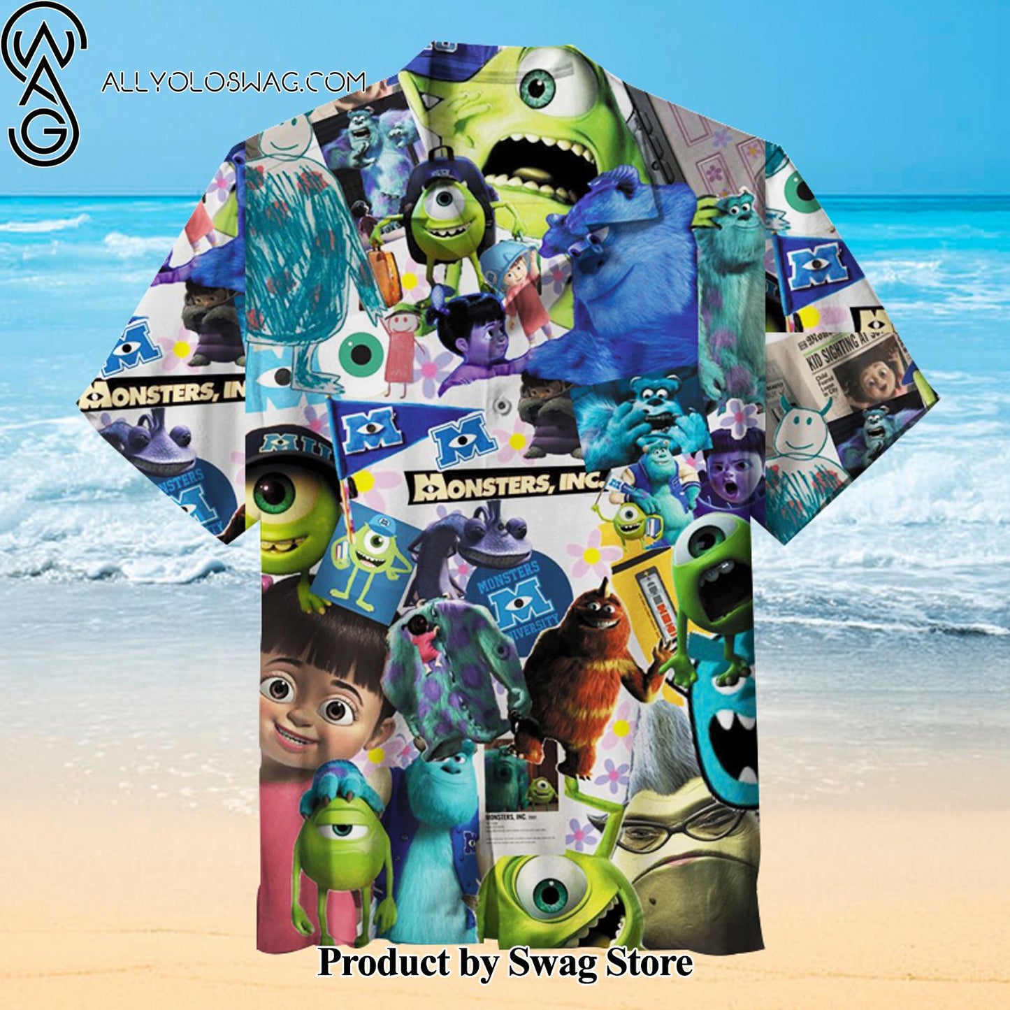 Monsters University DIY Hawaiian Shirt