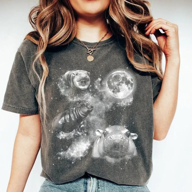 Moo Deng Shirt, moo deng merch, moo deng tee, Moo Deng I love you I heart you Shirt, Baby Hippo Shirt, Moo Deng...