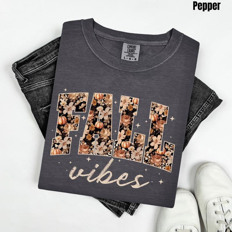 Moody Fall Vibes Comfort Colors T-Shirt 'NLB' Hoodie, Sweatshirt | HypeCrazeTee.com