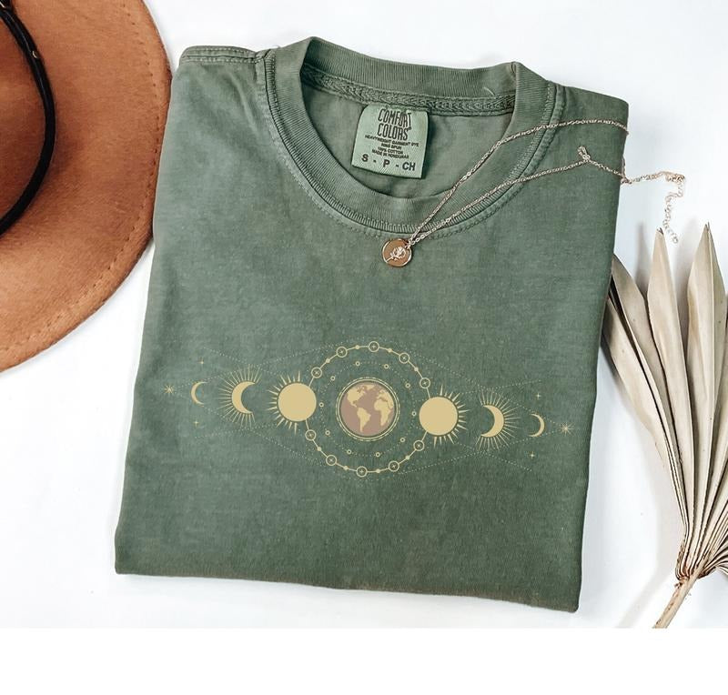 Moon Phase Shirt, Mystic Moon Shirt, Mystical Moon Phase Shirt, Moon Phase T-Shirt, Boho Moon Shirt, Celestial Moon Shirt...