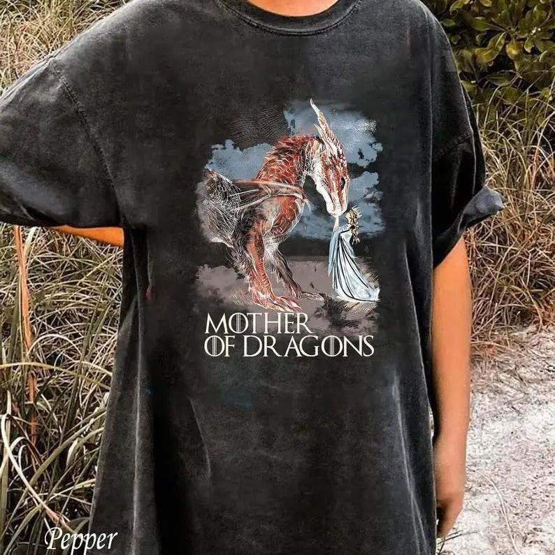 Mother Dragons Medieval Dragon Mama Game Thrones Inspired Booktok Dragon Lovers T-Shirts, Hoodie, Sweatshirt