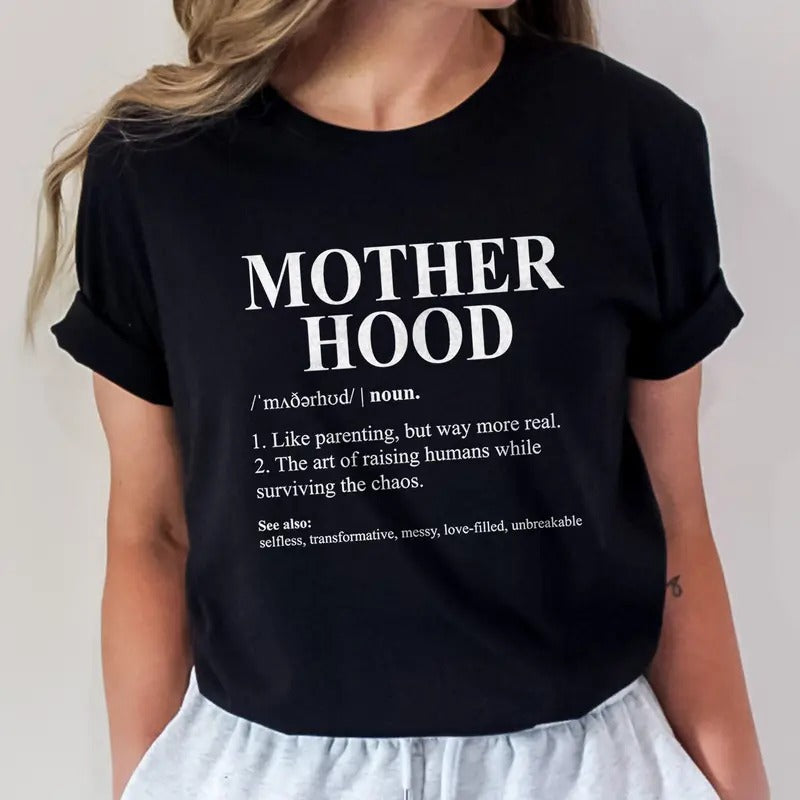 Motherhood Shirt for Women, Funny Mom T-shirt, Mothers Day Shirt, Gift for Mom, Mom Life Tee Hoodie, Sweatshirt