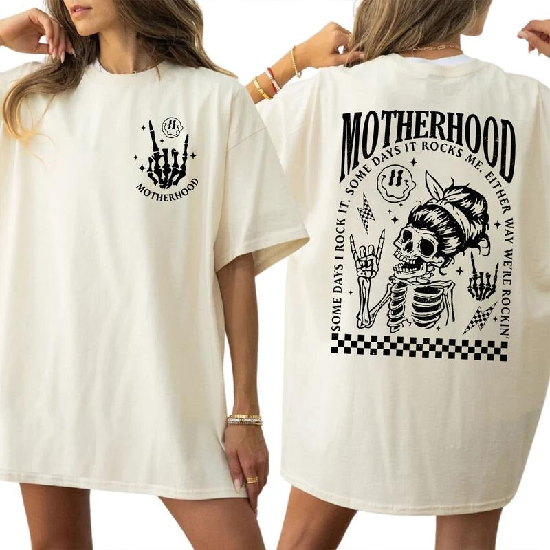 Motherhood Some Days I Rock It Shirt, Rocking Mother Shirt, Shirt For Women, T-shirt Gift For Mom, Mother's Day Gifts,...