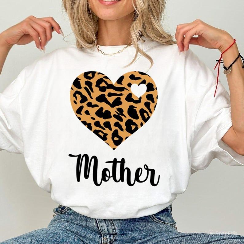 Matching Leopard Print Mother Daughter Matching Shirt Mama Shirts Daughter Shirts T-Shirts, Hoodie, Sweatshirt