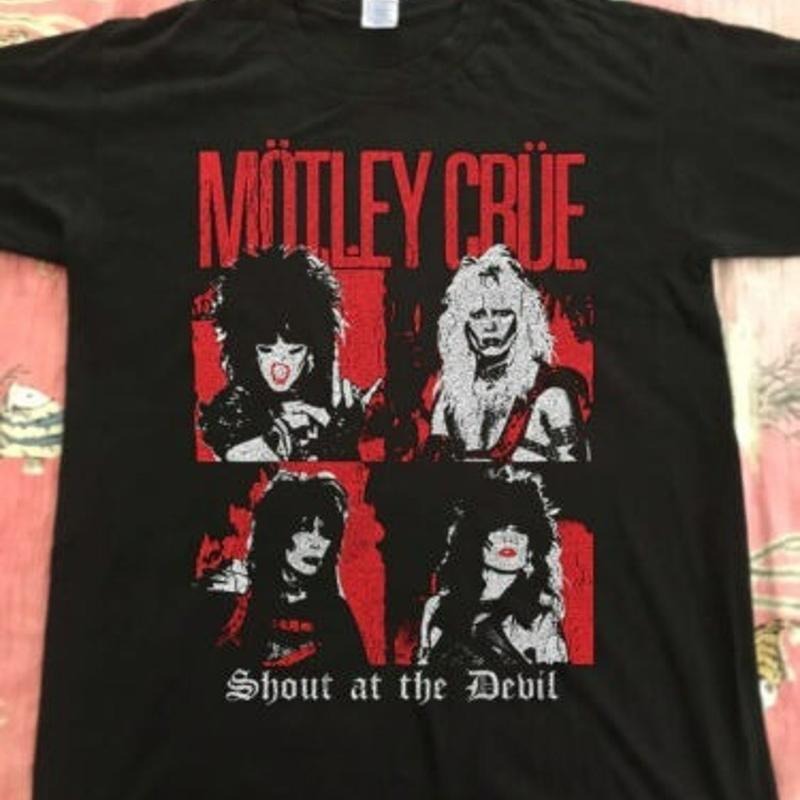 Motley Crue Shout at the Devil Album T-shirt Mens Womens Vintage Unisex Hoodie, Sweatshirt | HypeCrazeTee.com