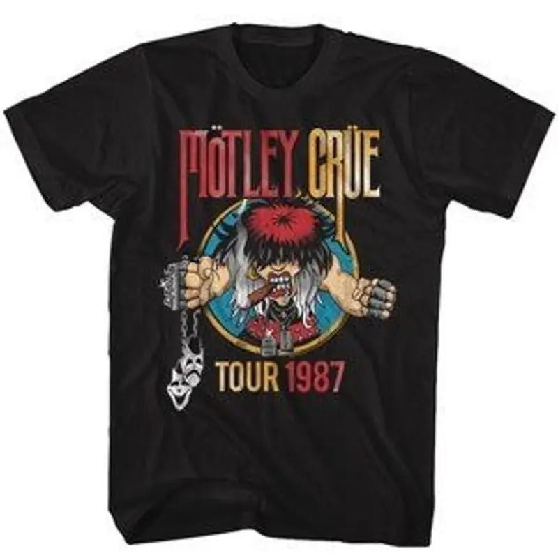 Motley Crue Tour 1987 Mens T Shirt Unisex Full Size Hoodie, Sweatshirt | HypeCrazeTee.com