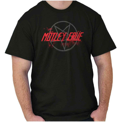 Motley Crue Vintage Rock 80S Logo Man's T-Shirt Tee