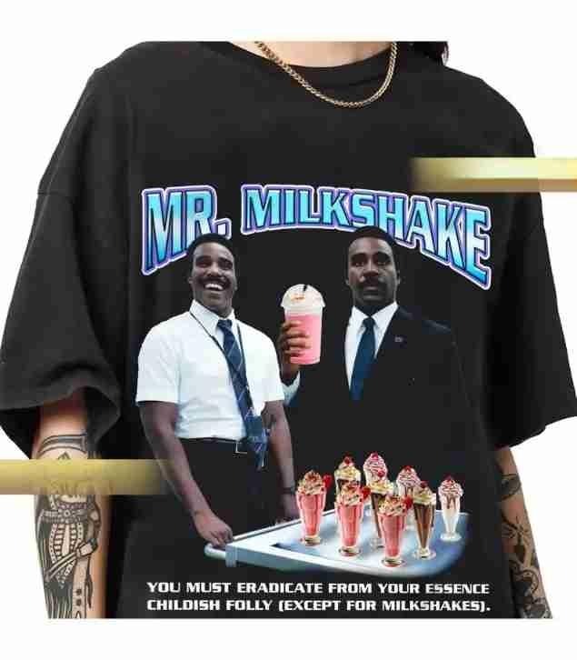 Mr. Milkshake Rap Tee Mr. Milchick Severance Rap Tee shirt Hoodie, Sweatshirt | HypeCrazeTee.com