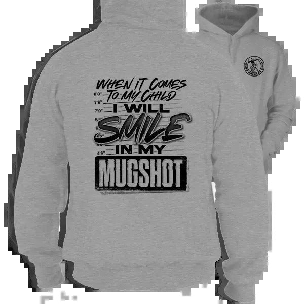 Mugshot -  Heather Gray Hoodie Work Gear - Cotton Poly Premium Blend - Funny, Sarcastic Designs For Blue Collar Workers ...