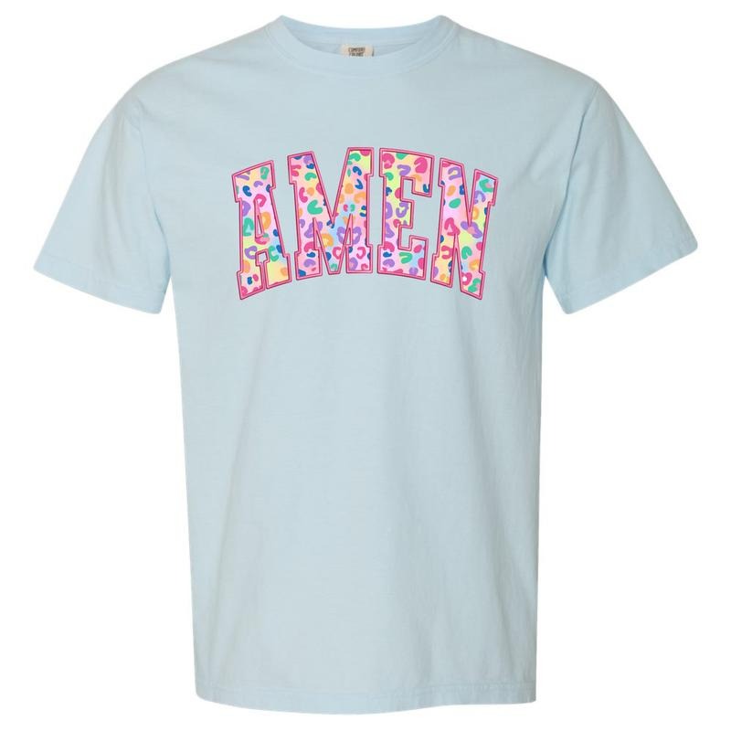 Multicolor Cheetah AMEN Comfort Colors T-Shirt 'NLB' Hoodie, Sweatshirt | HypeCrazeTee.com
