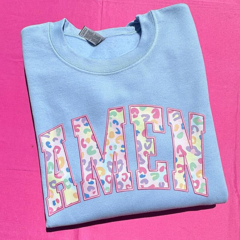 Multicolor Cheetah AMEN Sweatshirt 'NLB' T-Shirts, Hoodie | HypeCrazeTee.com